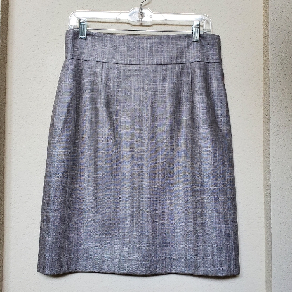 ANTONIO MELANI Gray Pencil Skirt Knee-Length. Size 6